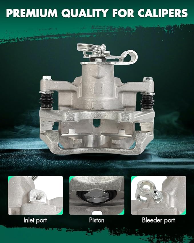 SCITOO 18B5015 Rear Right Disc Brake Caliper w/Bracket Fit For Buick For Lucerne 2006-2011,For Cadillac For DTS 2006-2011, Single Piston