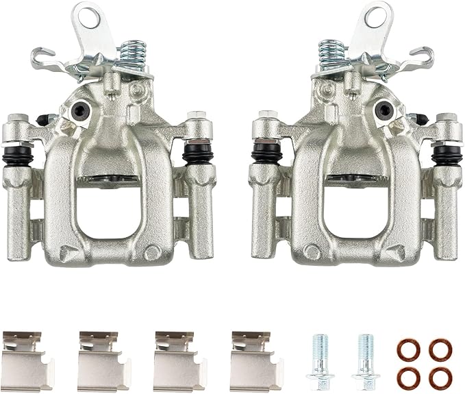 Torchbeam 2PCS Rear Driver Passenger Side Brake Caliper For Volkswagen for 2012-2015 Passat, Disc Brake Caliper Replace 19B6384+19B6385
