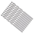 Drill Bit, 3.2mm Cutting Diameter, 4241 HSS 118° Cutting Angle Uncoated Bright Versatile Jobber Bits - (Applications: for Drilling Plastic Wood Soft Metal), 10-Pieces