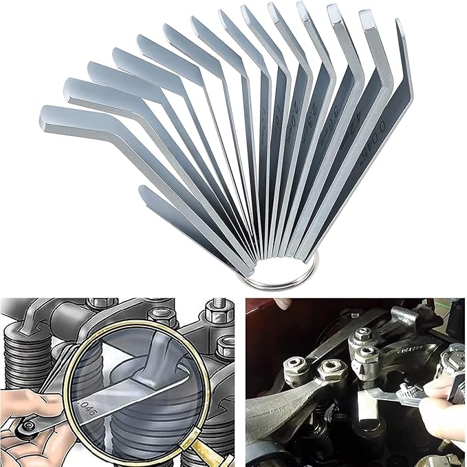 Feeler Gauge Jake Brake Tool Set 88880053 88880052 85111377 Suitable for Volve Mack MP7 MP8 MP10 D12 D13 D16 Engines, Intake and Exhaust Valve Adjustment Kit (14 PCs)