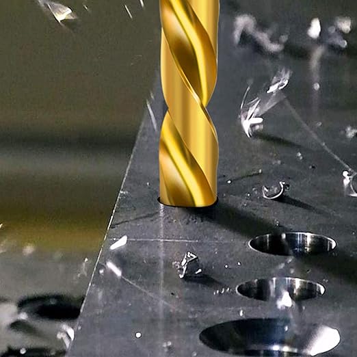 Enertwist Titanium Drill Bit Kit Set 230 Pieces Coated HSS Conventional 135° Tip High Speed Steel for Wood/Cast Iron/Plastic/Fiberglass from 3/64inch up to 1/2 Inch, ET-DBA-230C