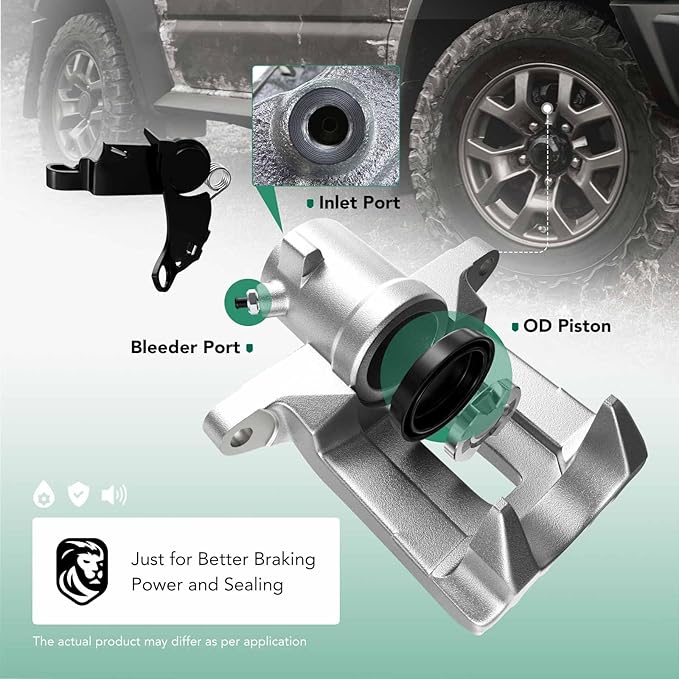 Set of 2 Front Brake Caliper Assembly Compatible with Jeep Cherokee TJ Wrangler Wagoneer Comanche