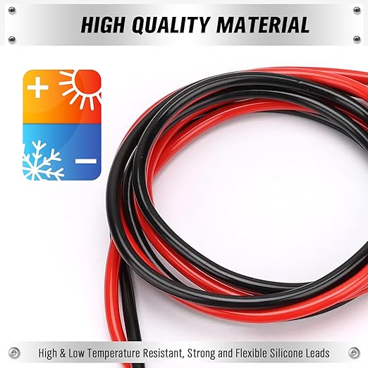 SWANLAKE 2-Piece Dual-Ended Alligator Clip Test Leads, 1000V 15A 3.5ft/1M Electrical Alligator Clips, Flexible Copper Cable Crocodile Clip, Electrical Wires with Gator Clips