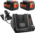 ARyee 3.0Ah 40V Replacement for Black and Decker 40V Battery LBXR36 LBXR2036 LST540 LCS1240 LBX1540 LST136W Cordless Tool Battery with Fast Charger