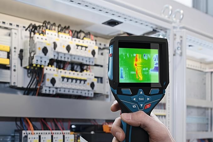 BOSCH GTC400C 12V Max Connected Thermal Camera, Includes 2 Ah 12V Max Lithium-Ion Battery & Charger, USB Cable, & Soft Pouch