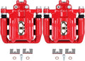 SCITOO Rear Left+Right Brake Calipers With Bracket 19B6886 19B6887 Red Compatible For Acura RDX 2013-2018 For Honda Crosstour 2012-2015 For Honda CR-V 2007-2016