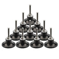 2" Pad Holder for Sanding Discs, Hard Rubber, TR System, 10 Pcs Pack