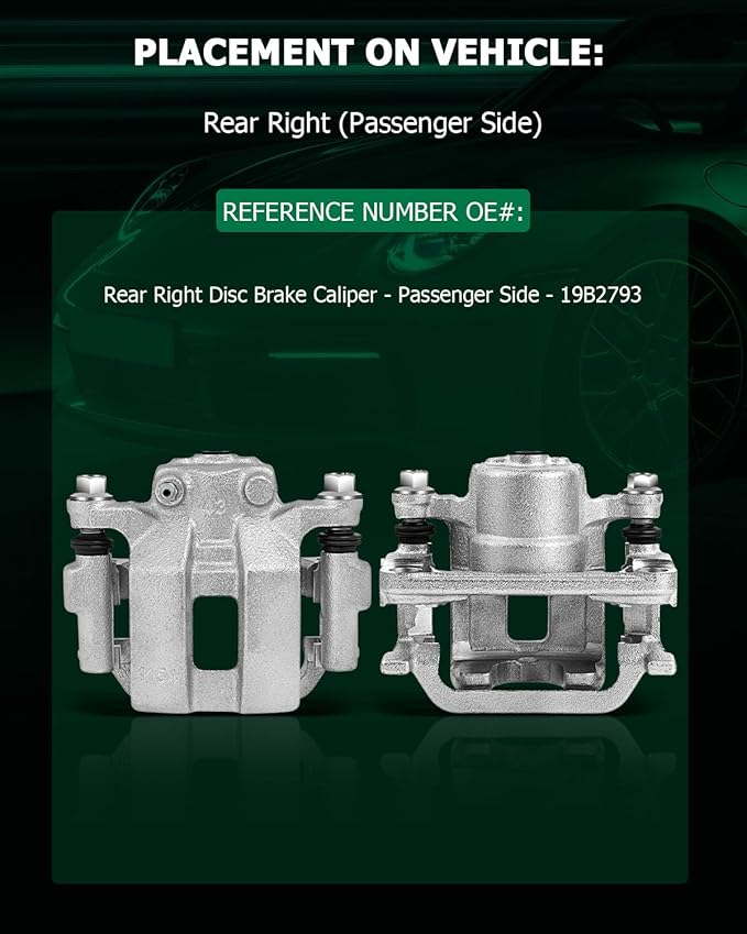 SCITOO Rear Right Brake Caliper With Bracket 19B2793 Compatible For Infiniti G35 2003-2005 For Nissan 350Z 2003-2005 For Nissan Murano 2003-2007 For Nissan Quest 2004-2009