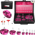 8 Pcs PVC Pipe Reamer Kit With 1/2 inch, 3/4 inch, 1 inch, 1-1/4inch, 1-1/2inch, 2inch, 3inch, 4inch, 2 Carbide Inserts, Aluminum PVC Fitting Saver, Plumbing tools for SCH40