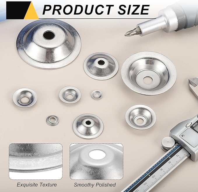 MECCANIXITY 4 Pcs M14 Arbor Washer, 2x80mm 304 Stainless Steel Bench Grinder Arbor Washer for Bench Grinder Polisher Wire Wheel Buffing, Silver
