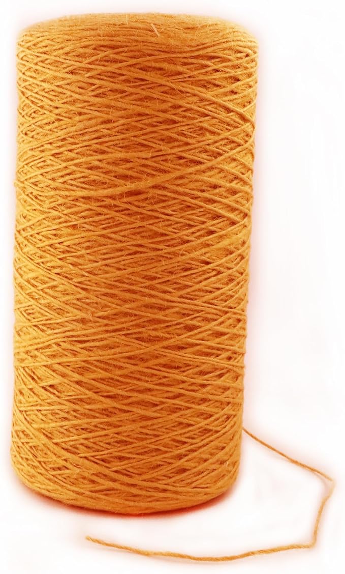 1mm x 2000 Feet Orange Jute Rope, Twine for Gardening Tomato Climbing Plant Tie Floristry Crafts Gift Wrapping Packing Decor