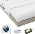 Earthing Grounding Fitted Sheet with Earth Connection Cable 5% Pure Silver Fiber and 95% Cotteon Conductive Bed Sheet Deep Pocket 18“240TC