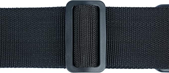 MELOTOUGH Tool Web Work Belt Buckle 2" inch Wide belt Black Simple Style for Woodworkers and Contractors