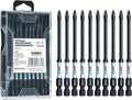 toolant 4 Inch Phillips Bit#1 Magnetic Anti Slip Impact Screwdriver Bits Set,10pcs Insert S2 Steel PH1 Driver Dit Set with CNC Machined Tips for Power Drill