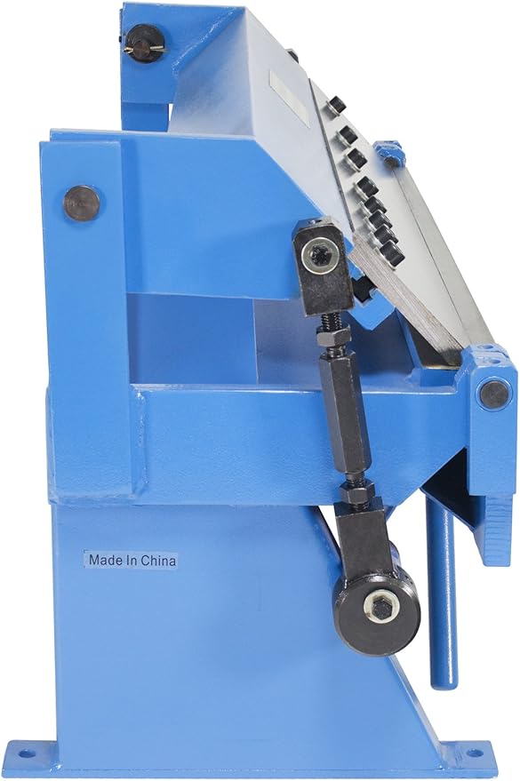 Erie Tools 24" Pan and Box Brake with Adjustable Removable Fingers 20-Gauge Steel / 16-Gauge Aluminum Capacity 0–135° Bend Range Bench Top Sheet Metal Brake for Forming Bending & Fabrication