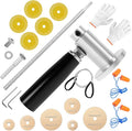 Inside Pipe Cutter For Pvc Pipe with 7 Saw Blades, 1/4" Hex Shank Stainless Steel Adjustable Internal Pipe Cutter Tool PVC Tubing Cutting Kit for Drill
