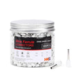 HKS 1000PCS Wire Ferrule Connectors - AWG18-1.0mm² Copper Barrel Pin Cord Ends Insulated Ferrules Terminals - E1008 White