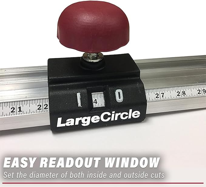 Milescraft 1219 Circle Guide Kit- Precision Router Circle Cutting Jig For Cutting/Routing Circles From 1.5” Up To 52” with Offset Base
