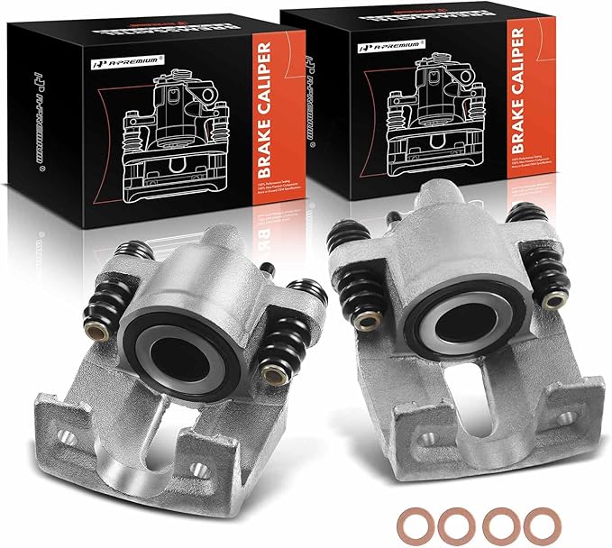 A-Premium Disc Brake Caliper Assembly Without Bracket Compatible with Select Ford and Lincoln Models - For F-150 2004-2011, Lobo 2005-2009, Mark LT 2006-2008 2010-2011 - Rear Driver and Passenger Side
