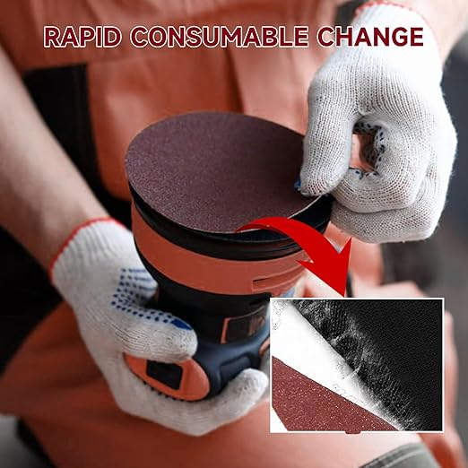5 Inch 100 PCS Sanding Disc 220 Grit,Hook and Loop Sanding Discs for Random Orbital Sander