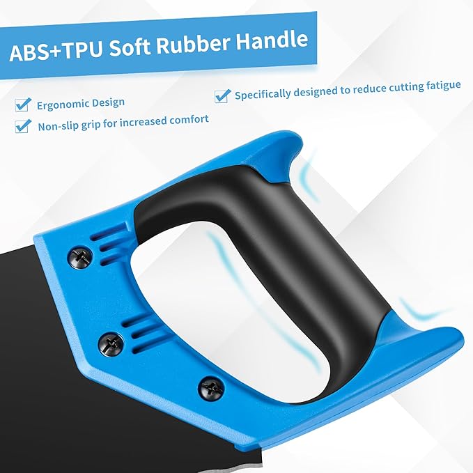 Insulation Hand Saw, 16 Inch Steel Blade Wavy Teeth Serrated Sharp Utility Tool, Insulation Saw for Cutting Wood Fiber Board, Foam, Mineral Wool, Styrofoam Rockwool
