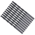 Drill Bit, 4.2mm Cutting Diameter, 4241 HSS Nitriding Black 118° Cutting Angle Versatile Jobber Bits - (Applications: for Drilling Plastic Wood Soft Metal), 10-Pieces