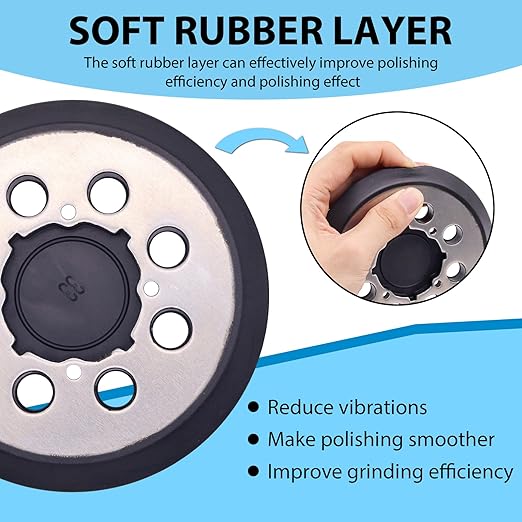 2 Pack Sander Replacement Pads, 5 Inch Metal Sanding Pad Competible with DEWALT DWE6423, 6423K, DWE6421, 6421K, DCW210B Random Orbit Sanders, DWE64233 N329079 Replacement Sander Pad