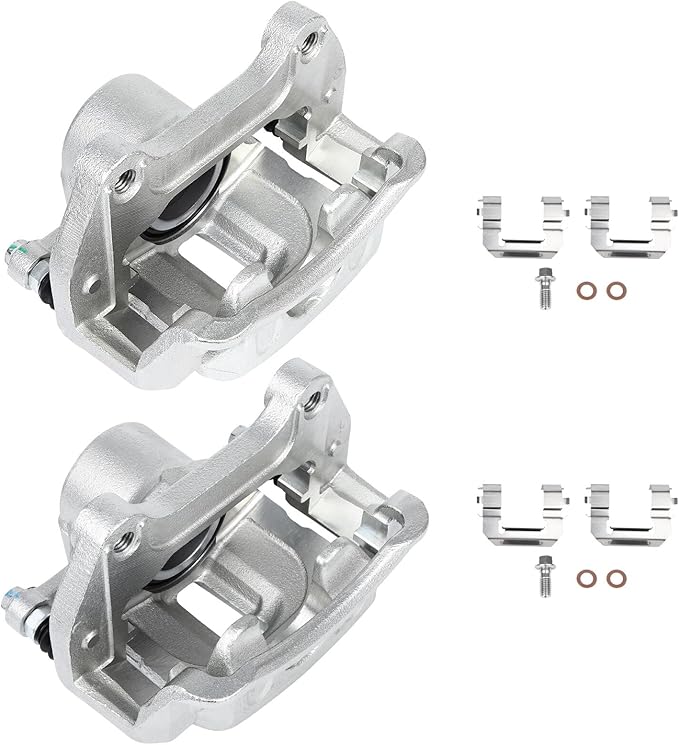 cciyu Front Left & Right Brake Calipers Assembly w/Bracket 18B5270 18B5271 For Buick 2010-2019,For Cadillac 2014-2016,For Chevy 2010-2020,For GMC 2010-2017