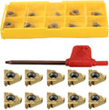 Lathe Threading Carbide Inserts:10 Pcs 11IR A60 1/4 Carbide Inserts for Internal Threading Holders CNC Cutting CNC Turning Tool