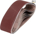 HARFINGTON 3 x 24 Inch Sanding Belts, 8 Pcs 320 Grits Aluminum Oxide Abrasive Belt Sander File Belt for Woodworking, Metal Polishing, Knife Sharpener