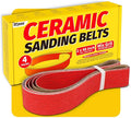 2x48 Inch Ceramic Sanding Belts (40/60/80/120 Grits) – High-Performance Sander Sharpening Belts for Knife Making, Metalworking, and Woodworking