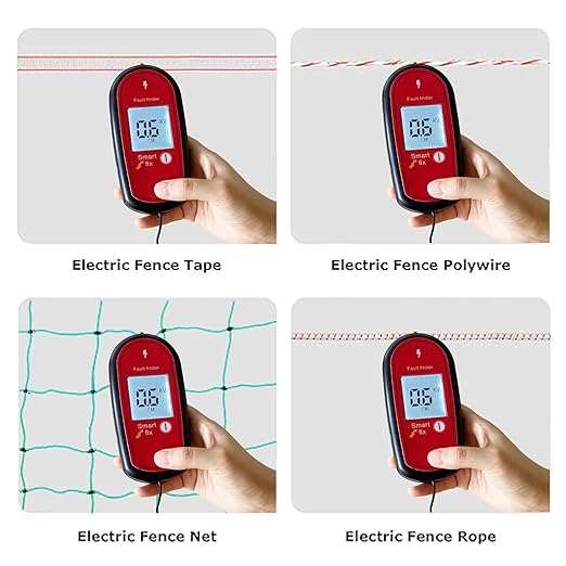 Electric Fence Voltage Tester, Handheld Fence Fault Finder Fence Tester for Farms, Digital Display High Voltage 200-15000V Gardening Tools