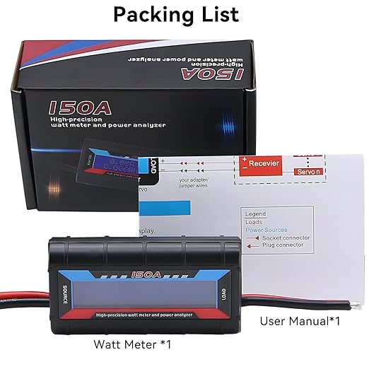 60V 150A Watt Meter Power - High Precision Power Monitor Power Consumption Meter Battery Analyzer Tester with Digital LCD Screen for RC Solar Wind Power Ebike(9000W) (60V150A)