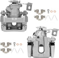 SCITOO Rear Left+Right Brake Calipers With Bracket 19B6287 19B6286 Compatible For Toyota Prius 2010-2015 For Toyota Prius Plug-In 2012-2015