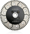 SHDIATOOL 5-Inch Diamond Cutting Disc, Granite Turbo Cutting Wheel, Saw Blades Two-in-One Design Cut Grind Sharpen Marble Concrete and Bricks