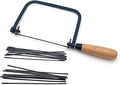 Taytools 777091, 6-1/2" Coping Saw Frame and 20 Replacement Blades, Hardwood Handle