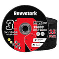 25 Pack Cut Off Wheels 3 Inch, Thin 3" x1/16 x3/8" Metal & Stainless Steel Cutting Wheel for Angle Grinder, Cutting Discs with Aggressive Cutting