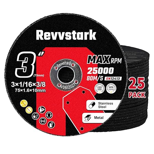 55 Pack Cut Off Wheels 3 Inch, Thin 3" x1/16 x3/8" Metal & Stainless Steel Cutting Wheel for Angle Grinder, Cutting Discs with Aggressive Cutting