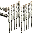 Direko 10-Piece 3/4 inch x 8 Inch SDS Plus Rotary Hammer Drill Bits Carbide Tipped Concert Drill Bits for Concrete, Brick, Cement Walls, Stone, Hammer Drill Bits for Concrete