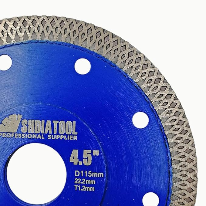 SHDIATOOL 4-1/2-Inch Diamond Saw Blade Cutting Disc for Porcelain Tile Ceramic Granite Marble Brick