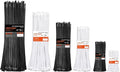 Zip Ties Assorted Size,4+6+8+12+14+18 Inch Double Sided Toothed,100 LBS Tensile Strength Heavy Duty Cable Wire Ties With Self-Locking Adjustable Durable Nylon Tie Wraps for Indoor Outdoor（400 Pack）