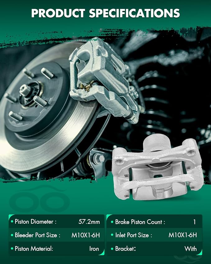 SCITOO Front Left Brake Caliper With Bracket 19B3308 Compatible For Nissan Altima 2007-2013, For Nissan Sentra 2007-2012