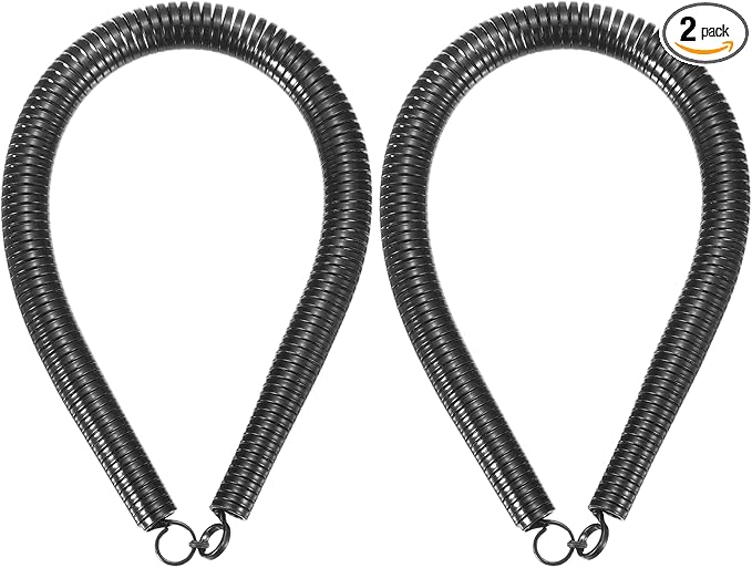 HARFINGTON 2pcs PVC Spring Tube Bender 15.7mm OD 380mm Long A Type Conduit Pipe Bender Bending Spring for Pipe Bending Devices in Home Hydropower, Black
