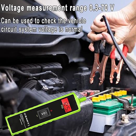 Car Circuit Tester, 12V Test Light Automotive, Power Circuit Probe, Voltage Tester 0.3v-70v,Fuse Tester for Car 6V-24V, AC DC Outlet for Trailer Lights Testing/Continuity Testing,Auto Test Probe,P60