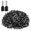 XHF 200 PCS AWG 10/6.0mm² Wire Ferrules Insulated Copper Crimp Connectors, Crimp Pin Cord End Terminals Black
