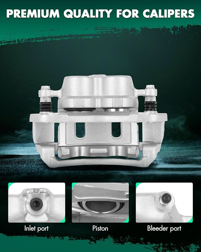 SCITOO Front Left Brake Caliper With Bracket 18B5056 Compatible For Chevy Captiva Sport 12-15, For Chevy Equinox 07-09, For Pontiac Torrent 07-09, For Saturn Vue 08-10, For Suzuki XL-7 07-09