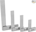Groz 4-Piece Machinist Steel Square Set | 2-in, 3-in, 4-in & 6-in Squares | 48-72 Micron Squareness | Hardened Steel | for General Purpose, Machinery & Woodworking Applications (01110)