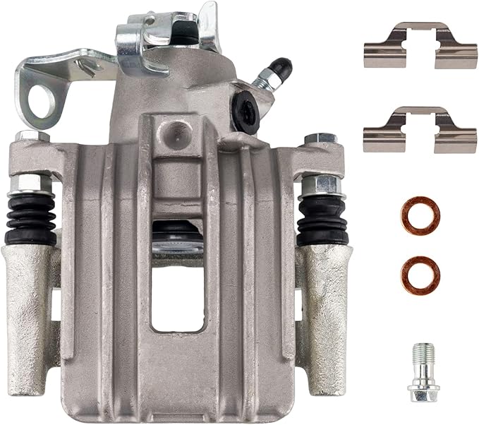 Torchbeam Rear Right Passenger Side Brake Caliper for Volkswagen Audi for 2001-2004 Jetta, 2000-2006 TT Quattro, 2005 Jetta, 2000 Jetta 1.8, Disc Brake Caliper Assembly with Bracket Replace #19B2574