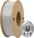 PLA+ 3D Printer Filament 1.75mm No Tangle, Neatly Wound Filament Net Weight 250g Spool, PLA Pro Plus,Silk Silver