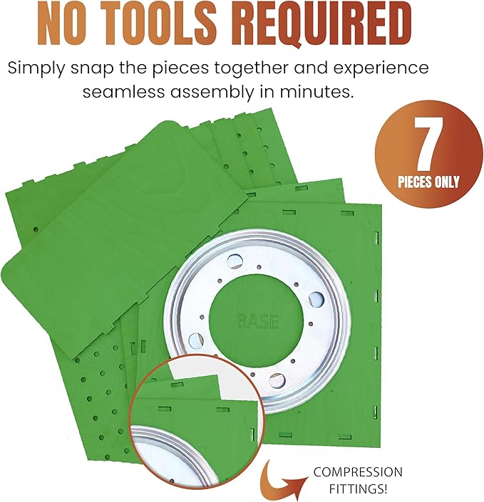 TORCHED DISPLAYS Rotating Pegboard Display… (Green)